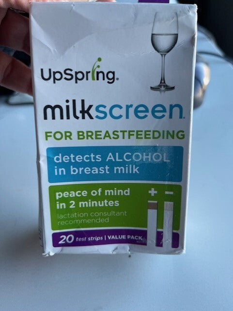 UpSpring Milkscreen Test Strips Detect Alcohol in Breastmilk 20 Strips 5/25