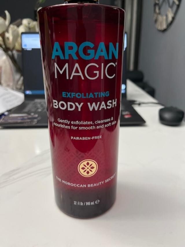 Argan Magic Exfoliating Body Wash Moroccan Beauty Secret 32oz Paraben Free New