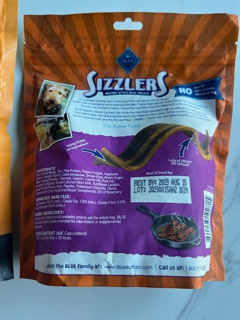 Exclusive Comfort Care Dog Snacks Biscuits Prebiotics + Fiber &Sizzlers Original