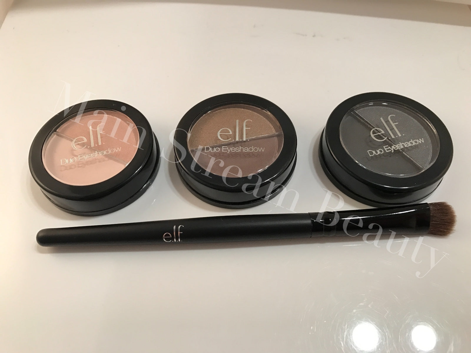 E.L.F. Day to Night Smokey Set 3 Eye shadow Duo and Brush elf Eyeshadow set 4pc