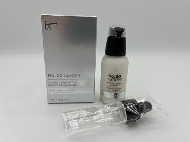 It Cosmetics No. 50 Serum Anti-Aging Collagen Veil Primer 1oz FL NIB Free Ship