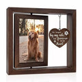 Pet Memorial Gifts for Dogs Cats Rotating Wooden Picture Frame for 4X6 Photo NEW