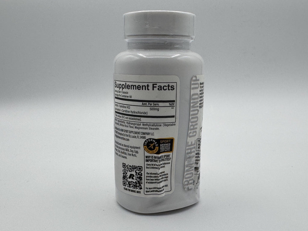 Raw Nutrition Acetyl L-Carnitine Premium Cellular Energy 60 pills, New, Sealed