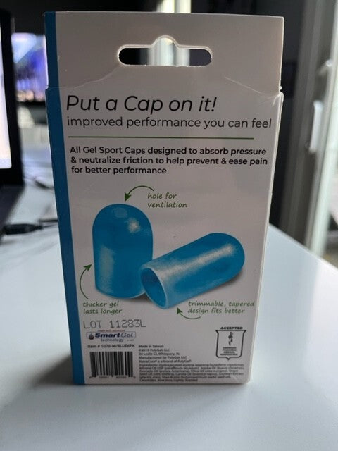 Natra Cure 6 Pack All Gel Sport Caps For Toes W/ Ventilation Hole NEW- NIB
