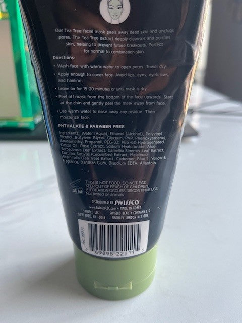 Precision Beauty Purifying TEA TREE Peel-off Face Mask, Dead Skin 5.7oz SEALED