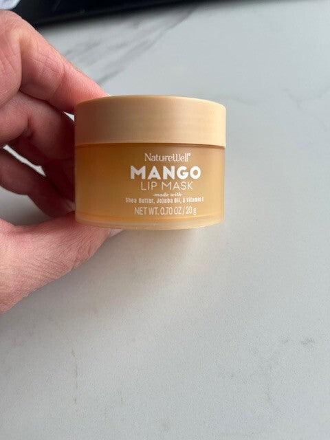 NatureWell Hydrating Lip Mask Mango 0.70 oz  Shea Butter,Jojoba Oil Vitamin  E