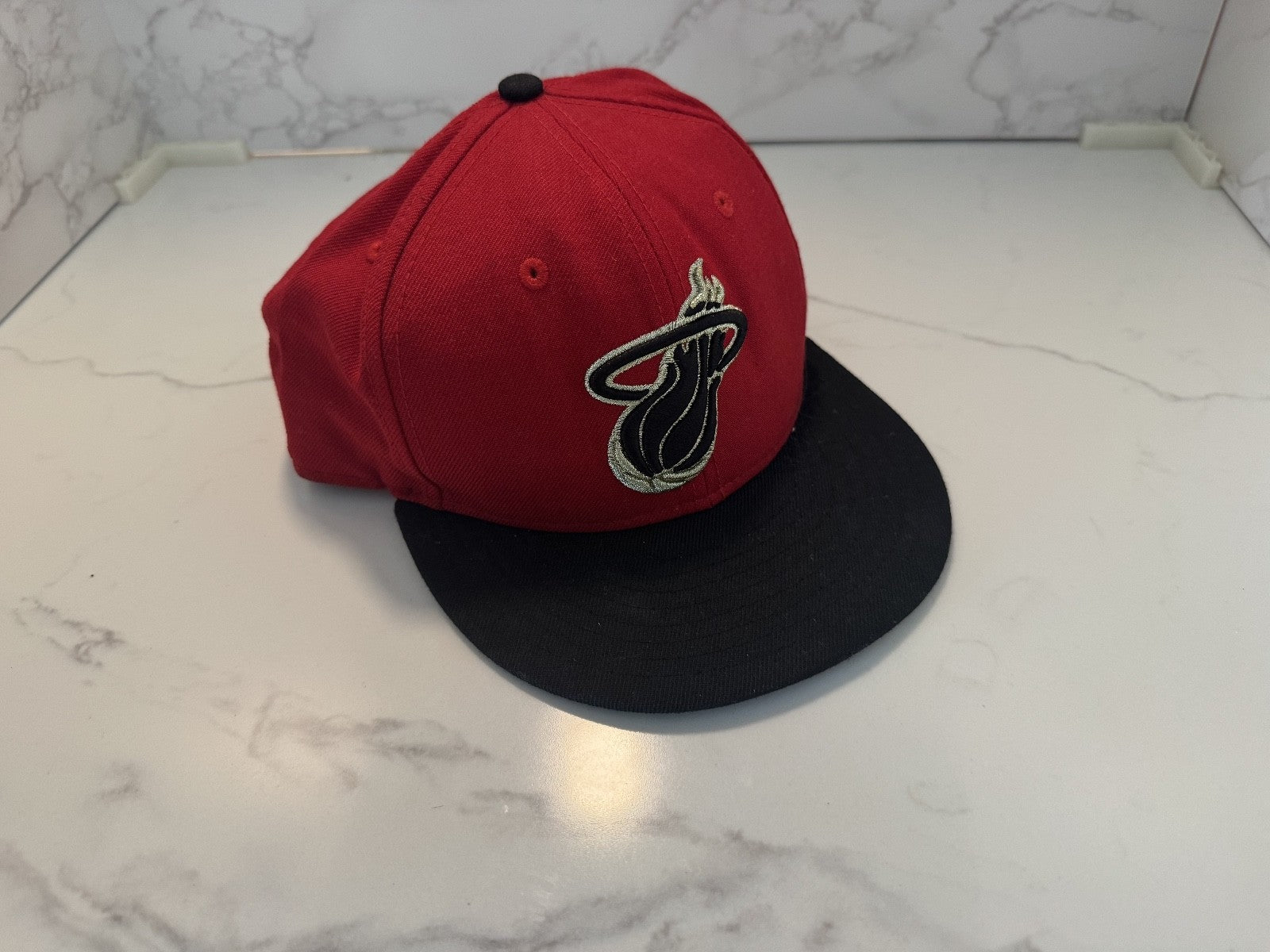 Miami Heat NBA Mitchell & Ness Hardwood Classics Snapback Hat, Gold, Black, Red