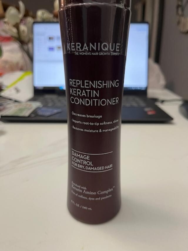 Keranique REPLENISHING KERATIN~DAMAGE CONTROL CONDITIONER 8fl oz Sealed! No Dyes