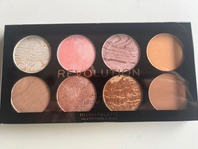 BH Revolution Ultra Blush/Bronzer Palette Golden Sugar 8 color w/Brush SEALED