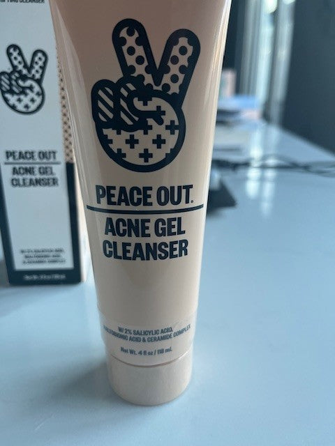 PEACE OUT ACNE GEL CLEANSER NEW DAILY ACNE CLARIFYING 4 oz 09/25 NIB SEALED