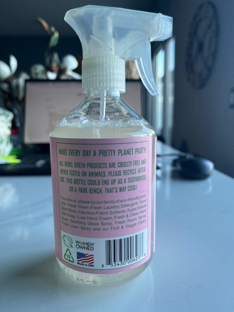 Rebel Greens All Purpose Room Spray PINK LILAC 16 oz Sulfate Free, Vegan, NEW