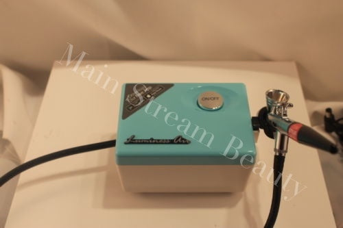 Luminess Air Airbrush Makeup Legend Aqua System&Pink Tip No Drip Stylus 4pc Tan