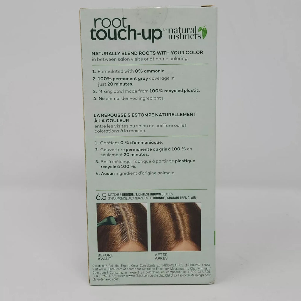 Clairol Root Touch-Up by Natural Instincts 6.5 Bronde/Lightest Brown, NIB