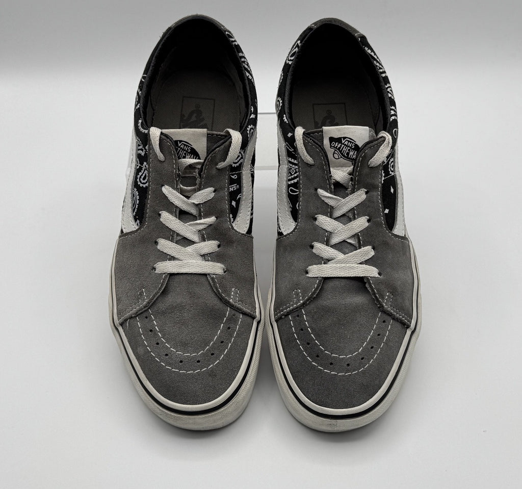Vans SK8 Low Paisley Gray Unisex Sneakers Shoes Men Size: 9.5 Women Size:11, Pre