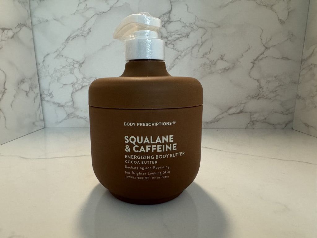 Body Prescriptions Energizing Body Butter Coca Butter Squalane & Caffeine 19.4oz