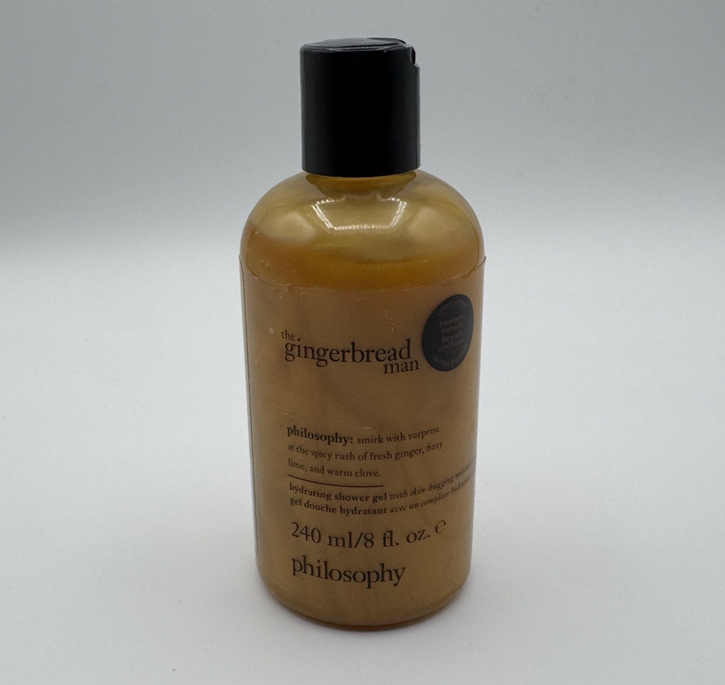 Philosophy The Gingerbread Man Hydrating Body Shower Gel, 8 fl oz New, SEALED