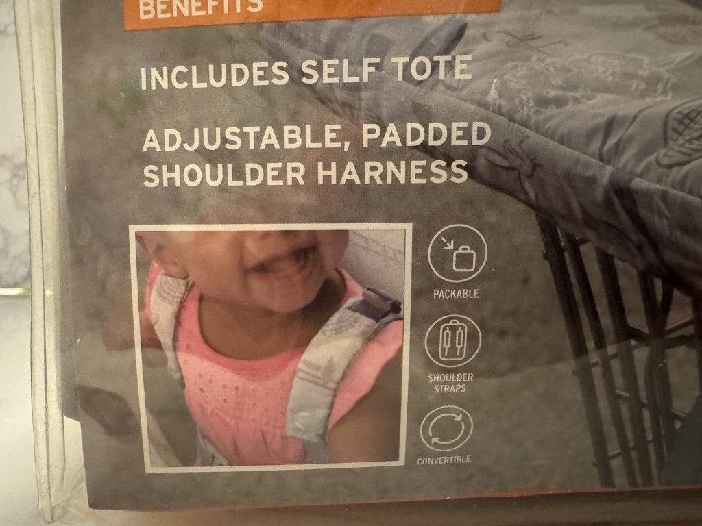 Eddie Bauer Shopping Cart Cover High Chair, Owl Cover Gray Protective Cover, NIB