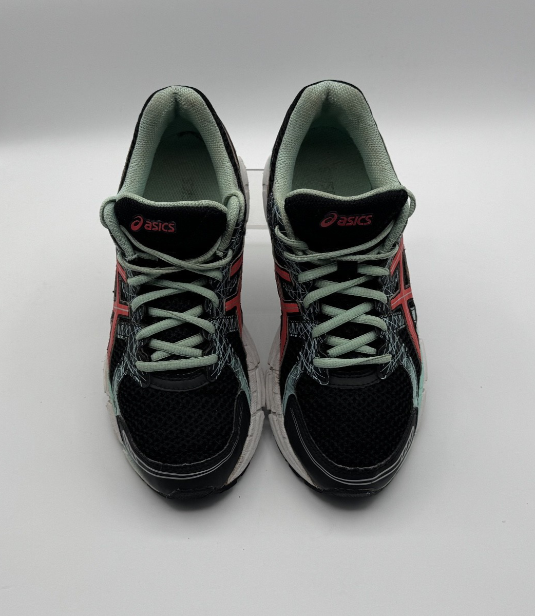 ASICS Gel Excite 2 Women's Running Shoes Black Aqua Coral Size 9.5, Pre-owned