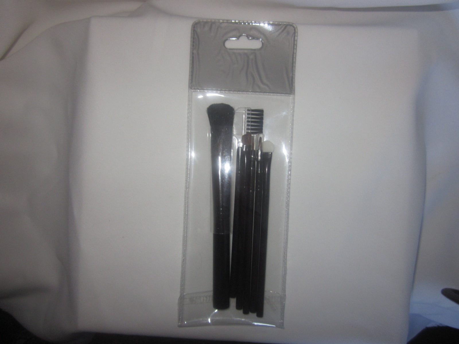 New 6-Piece Makeup/Cosmetics Black Brush Starter Set Travel Brush Pouch,FreeShip