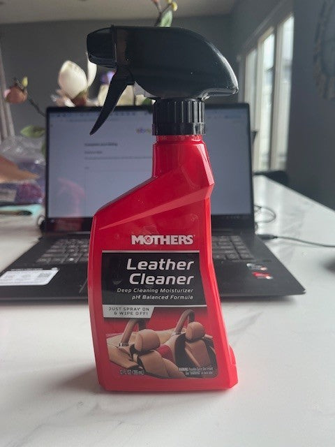 Mothers Leather Cleaner 12 oz Deep Cleaning Moisturizer Spray on-Wipe Off