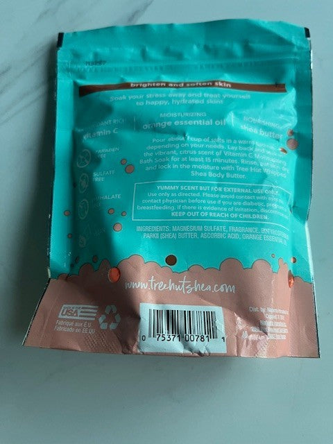 Tree Hut Vitamin C Moisturizing Bath Soak Vitamin C, Shea Butter, Essential Oil