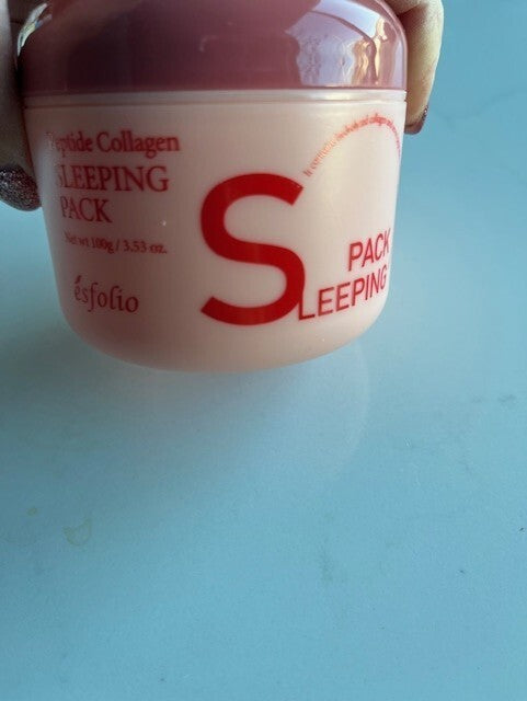 Esfolio Peptide Collagen Sleeping Pack Facial Cream Fine Lines 3.35oz Exp 10/26