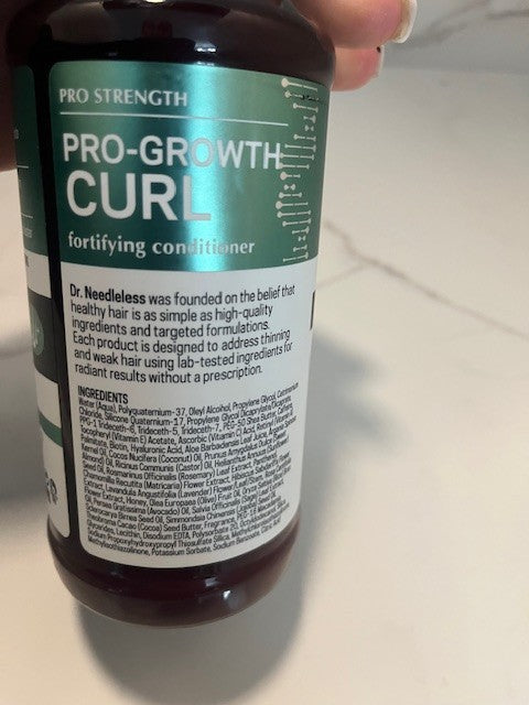 Dr. Needleless PRO STRENGTH Pro Growth Curl Fortifying Conditioner Castor/Jojoba