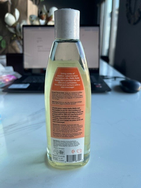 Hello Bello Premium Baby Oil Lightweight Nourishing Softening Plant Based 9.5 oz