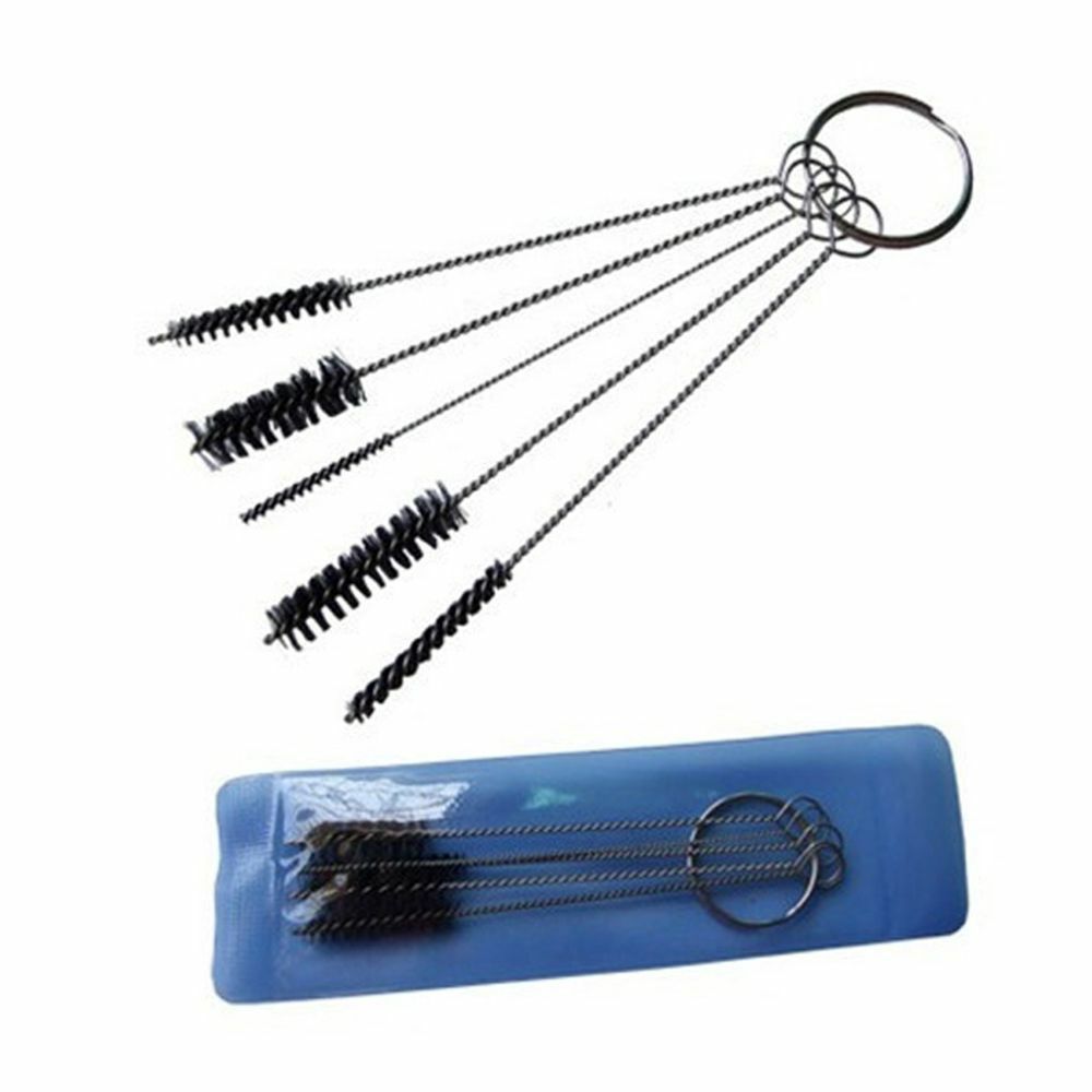Airbrush Makeup Cleaning Brushes Kit Tube Set 5pc, use to Clean Luminess Stylus