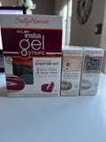 Sally Hansen Salon Insta Gel Strips Gel Manicure Starter Kit w/2 Gel Strips NIB