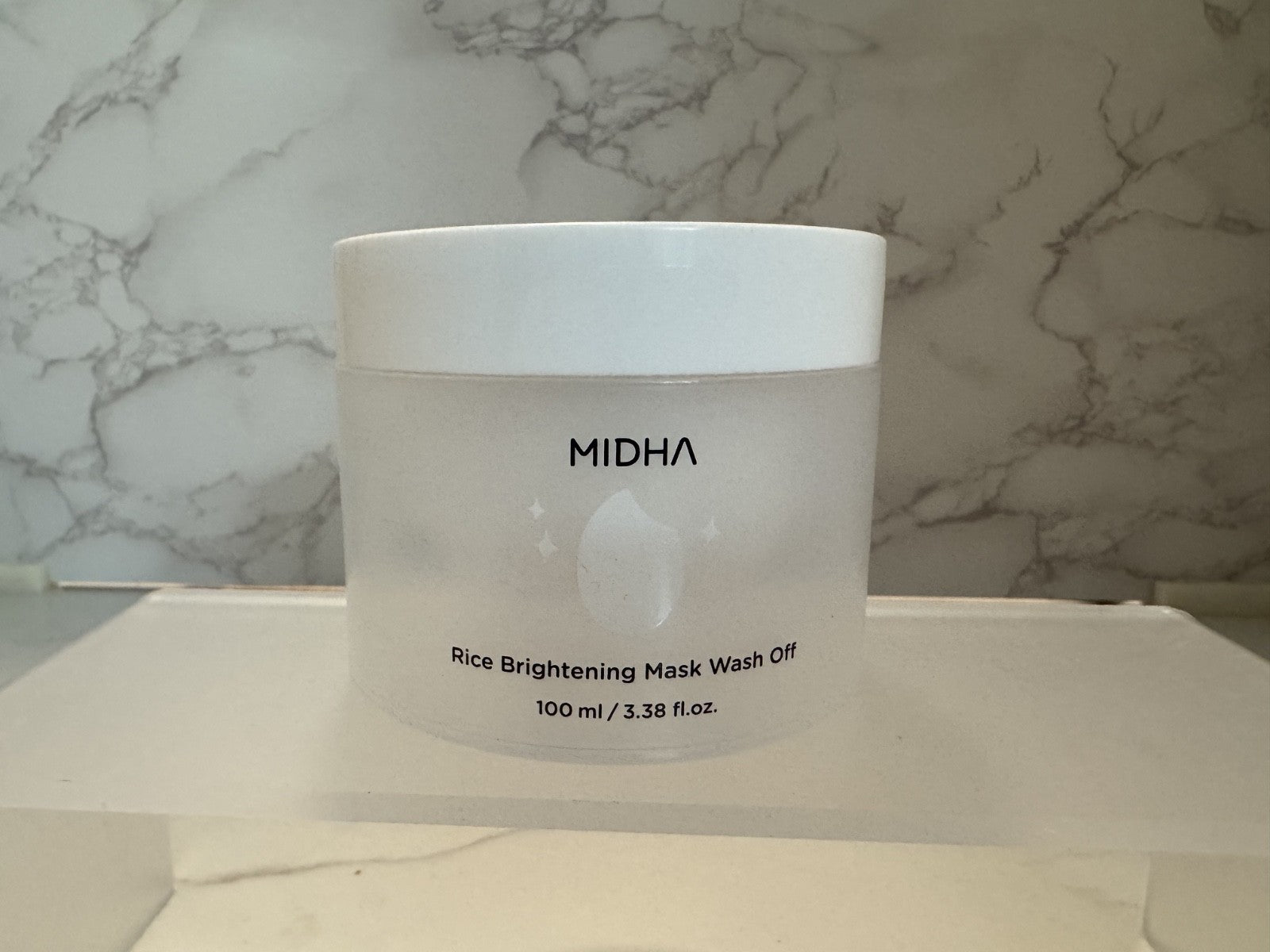 MIDHA (K-Beauty) Rice Brightening Face Mask Wash Off (100ml), NIB, Exp 05/28