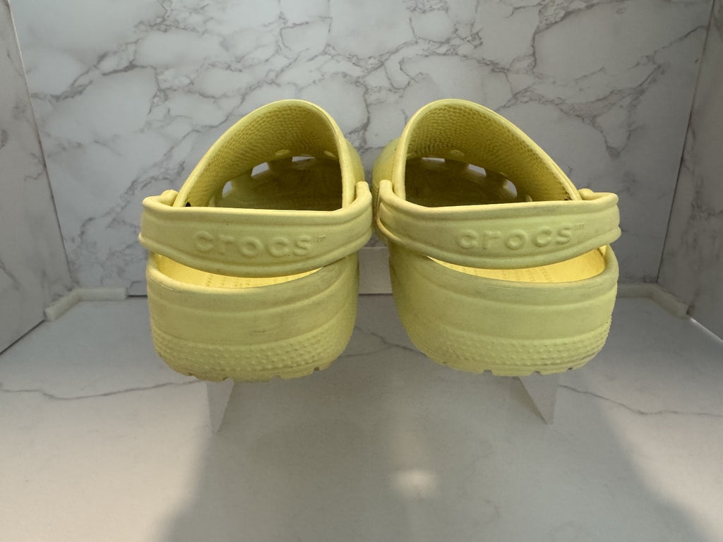 Crocs Classic Shoes Yellow Slip On Clogs Sandals Waterproof Sz Men’s 10 Women 12