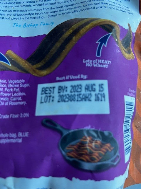 Exclusive Comfort Care Dog Snacks Biscuits Prebiotics + Fiber &Sizzlers Original