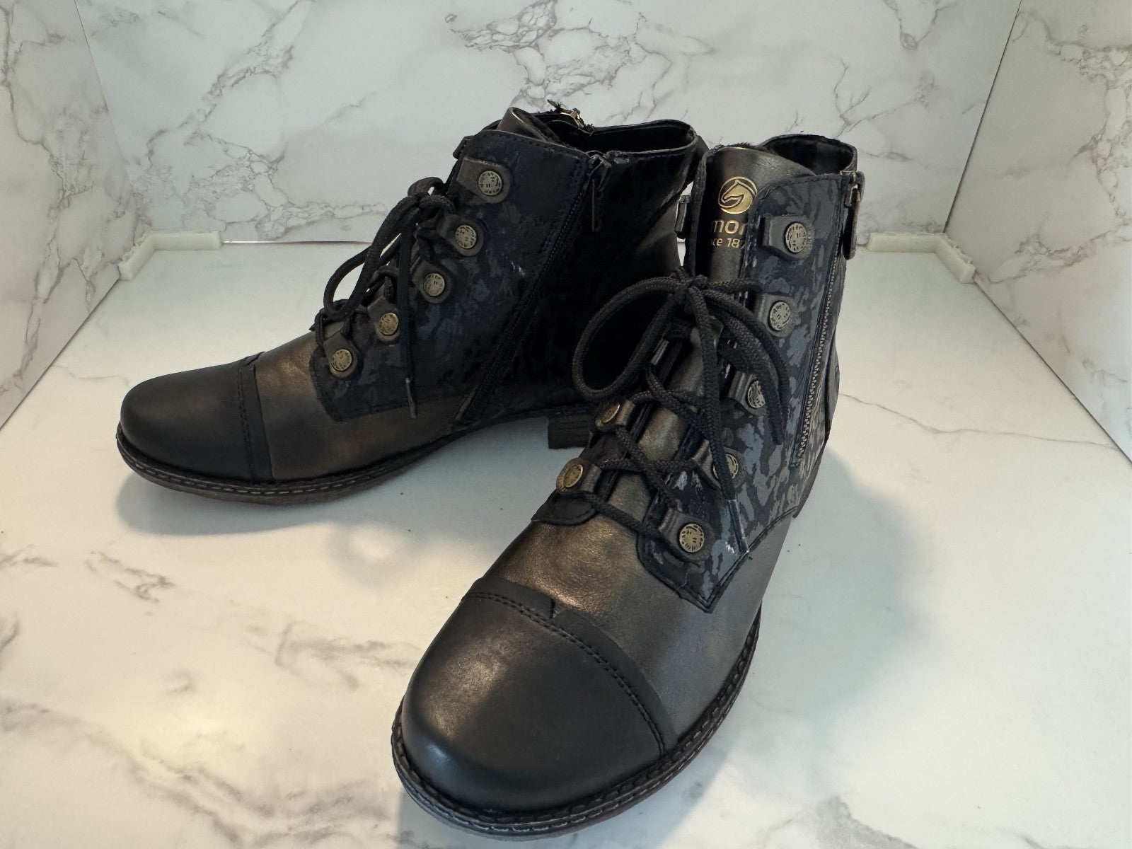 Remonte Rieker Chandra 91 Combat Boots Clark Collection Size 42, Pre-owned, Exce