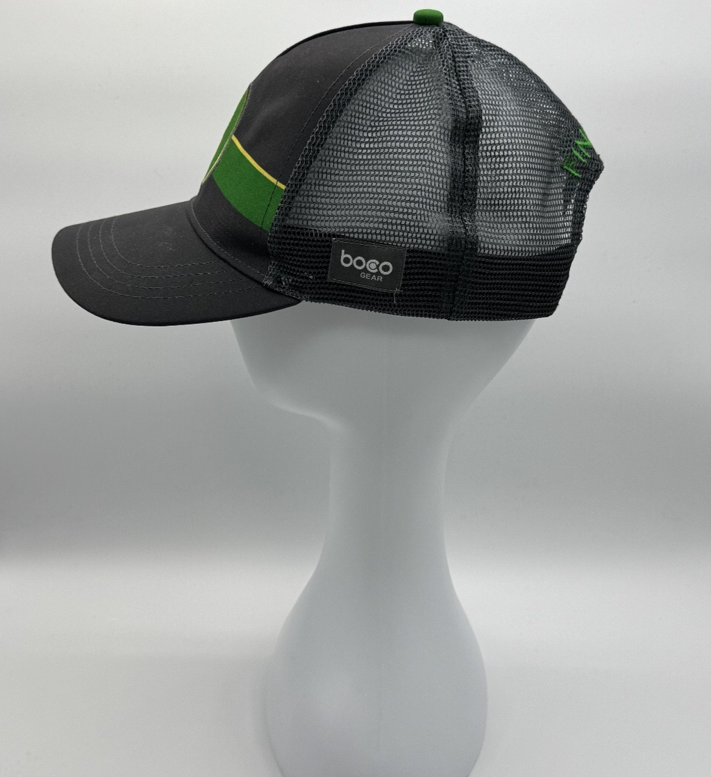 Boco Gear World Class Gravel Race SBT GRVL Finisher Trucker Hat, Green & Grey
