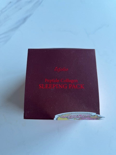 Esfolio Peptide Collagen Sleeping Pack Facial Cream Fine Lines 3.35oz Exp 10/26