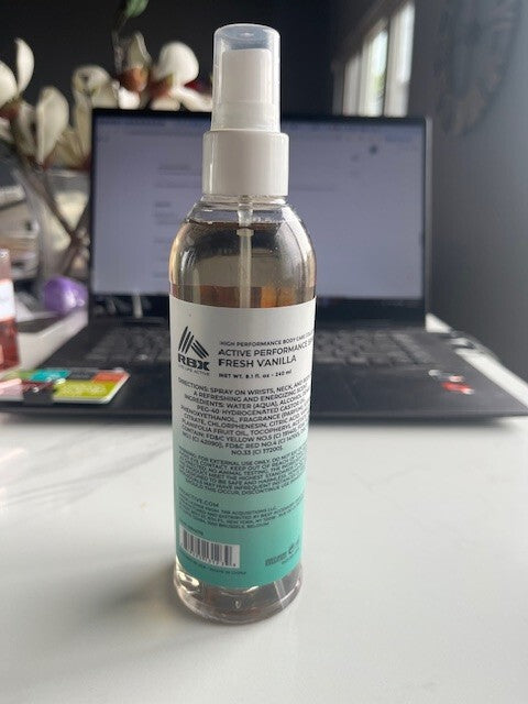 RBX Active Performance Spray Fresh Vanilla 8.1 oz all skin types SEALED NEW