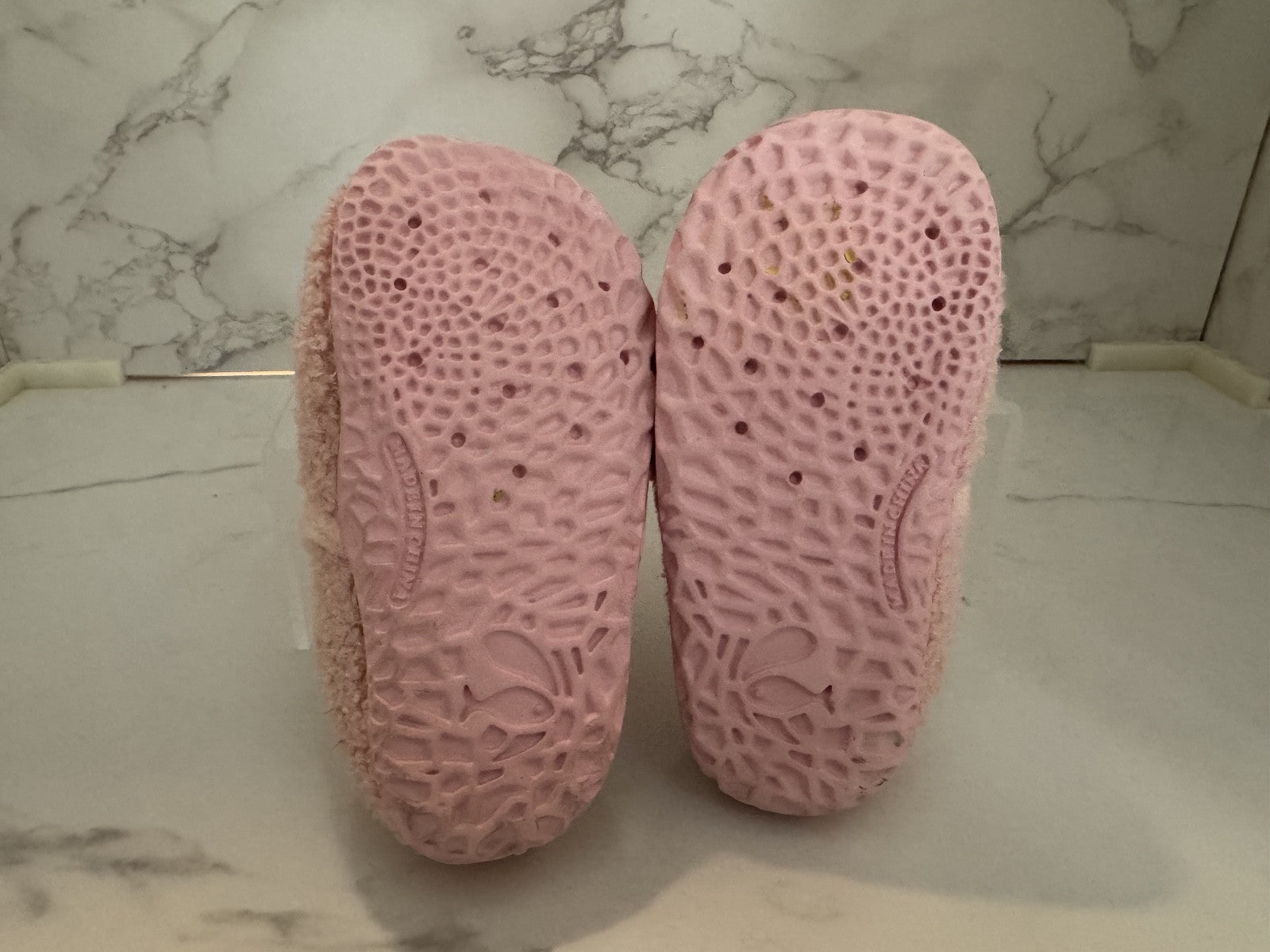 Lefflow Girls Baby Pink Toddler Faux Fur House Slipper, Pre-owned, Excellent