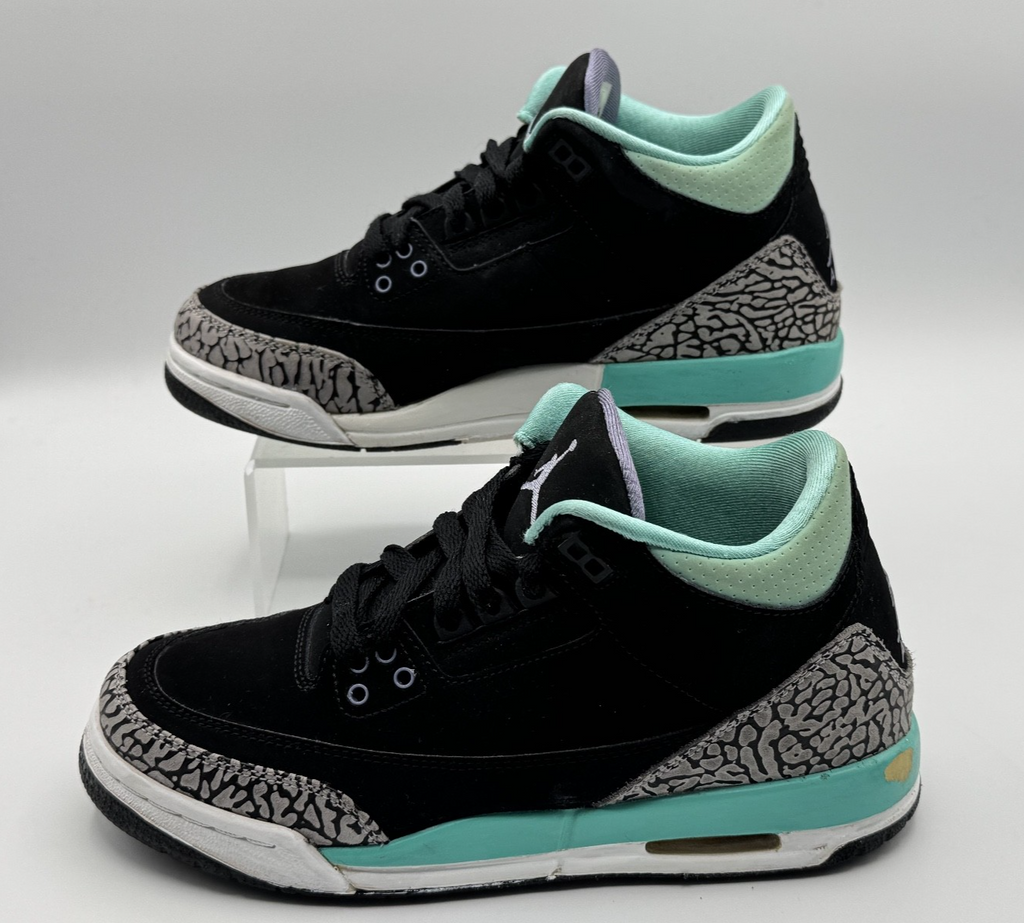 Nike Air Jordan 3 III Retro kids sneakers GG “Black Mint” 2014 Size 5.5 youth