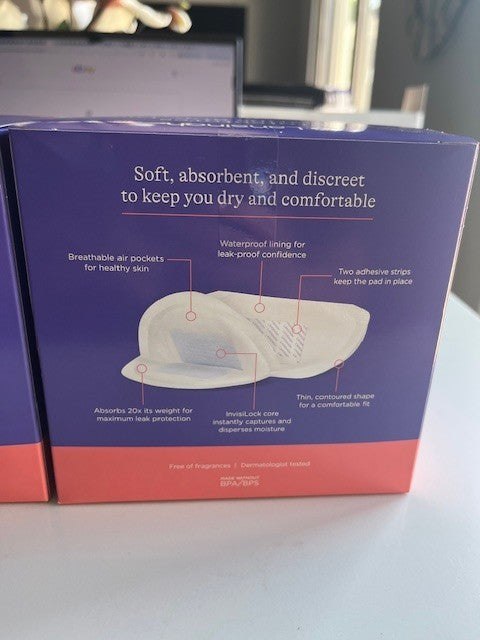 2x Lansinoh Stay Dry Disposable Nursing Pads for Breastfeeding 36 pads ea SEALED