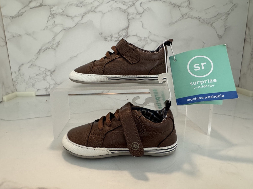Surprize Stride Rite Stage 1 Shoe Size 12-18 Months Brown Soft Flexible NWT