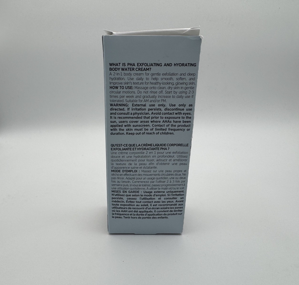 The INKEY List PHA Body Water Hydrating 2-in-1 Exfoliating Cream 5oz Moisturizer
