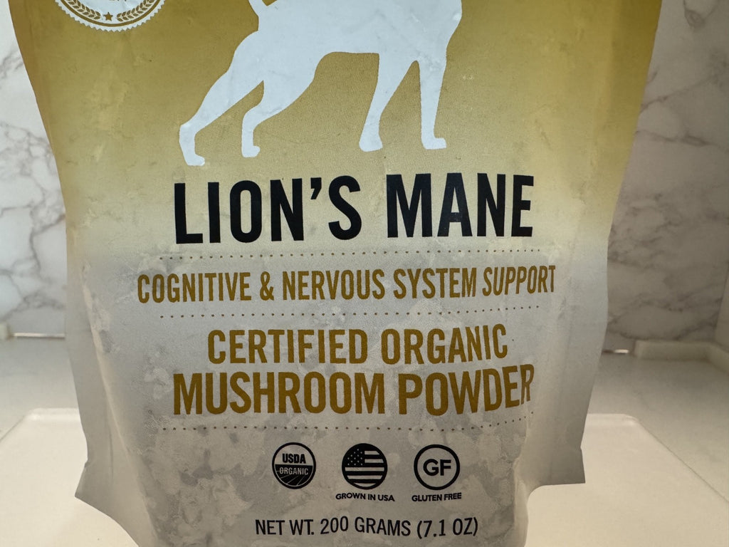 MushroomMatrix Organic Mushroom Powder, Lions Mane for 50 lb Pet Dogs 04/26