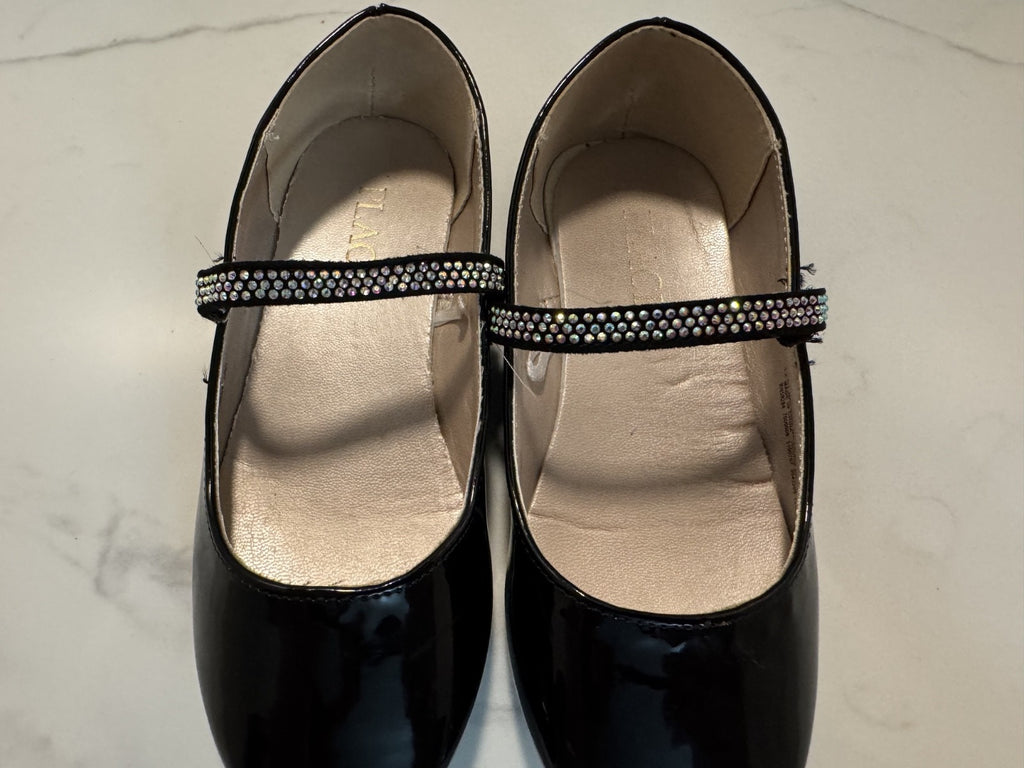Children’s Place Girls Dress Jeweled Strap Patent Leather Shoes Size 12 Preowned