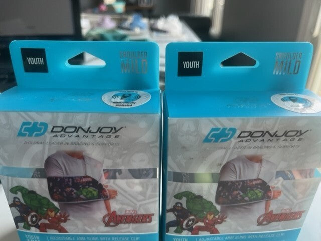 2x- DonJoy Advantage Marvel Avengers "Youth" Adjustable Arm Sling Shoulder   NIB