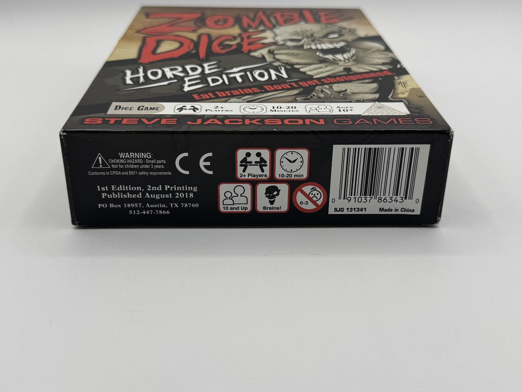 Zombie Dice: Horde Edition, Steve Jackson Games, Ages 10+, TOY, GAMES,NIB Sealed