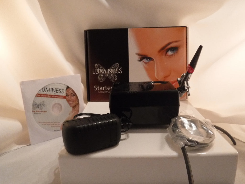 Air Airbrush System  Luminess 3 Speed PRO Compressor &No drip Stylus NO MAKEUP