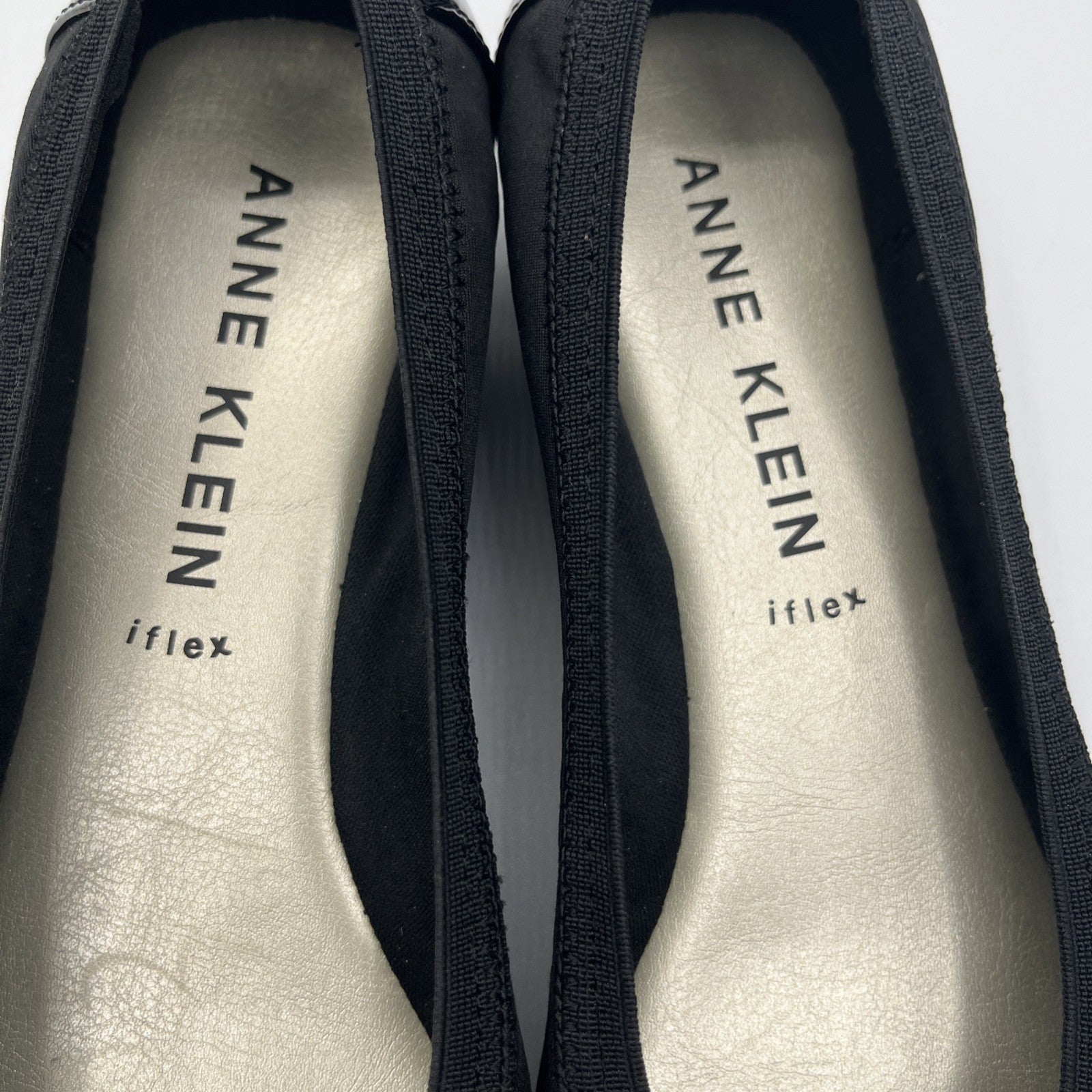 Anne Klein Signature AKUPLIFT 2 iflex Women Shoes Sz 8M Ballet black Slip on NIB
