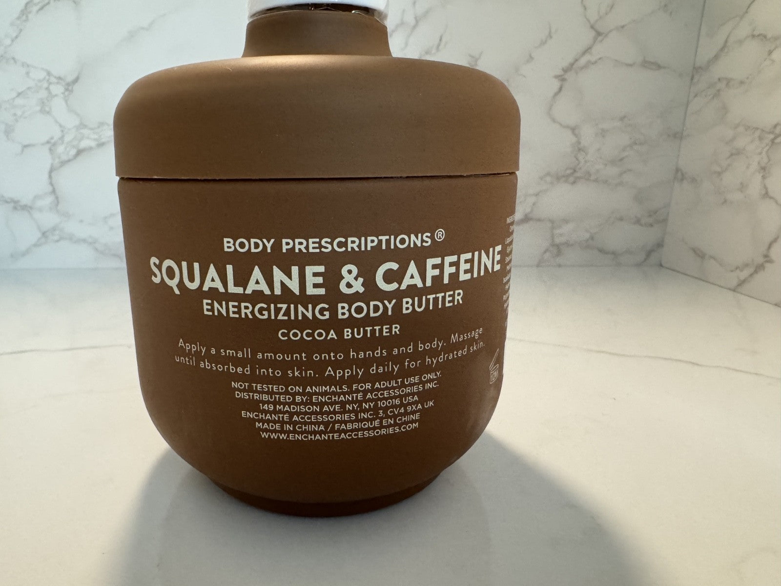 Body Prescriptions Energizing Body Butter Coca Butter Squalane & Caffeine 19.4oz