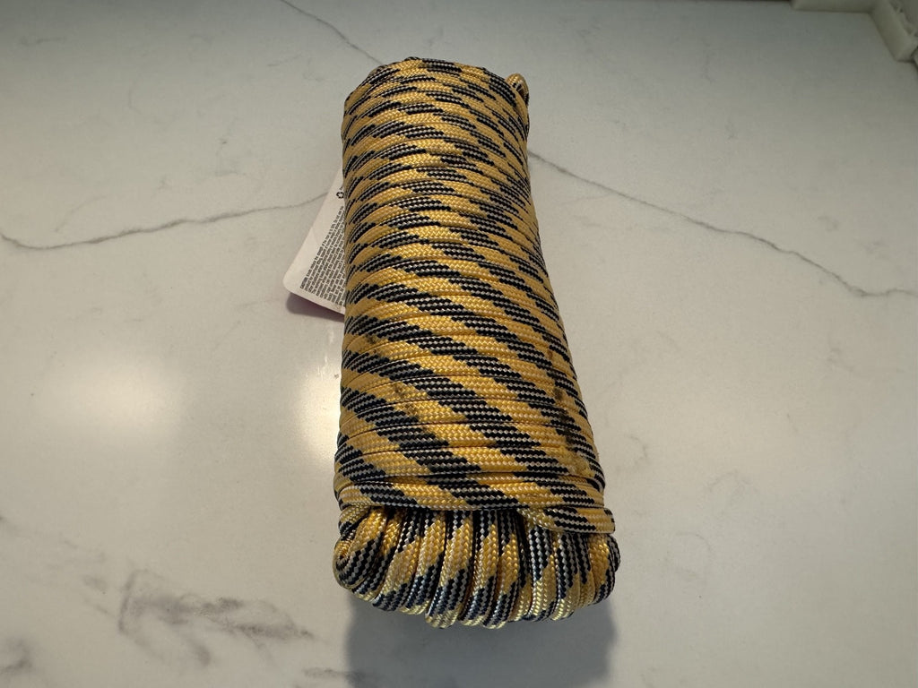 Everbilt 1/4" x 100' Heavy Duty Diamond Braid Polypropylene Rope 157 Lb, NEW